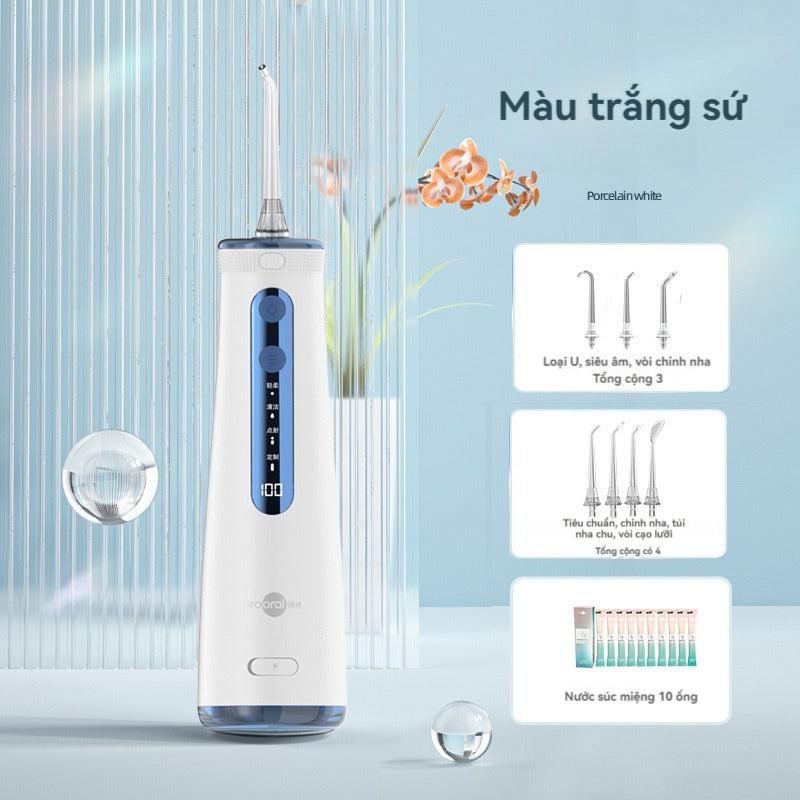 Prooral 5025 pro Máy Tăm Nước Cầm Tay 4 Chế Độ Làm Sạch Răng Miệng