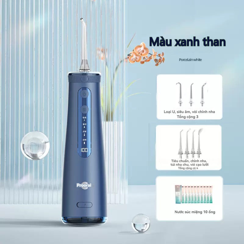 Prooral 5025 pro Máy Tăm Nước Cầm Tay 4 Chế Độ Làm Sạch Răng Miệng